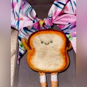 Mr. Toasty Coin Purse with Pink Tulip Twilly. New!